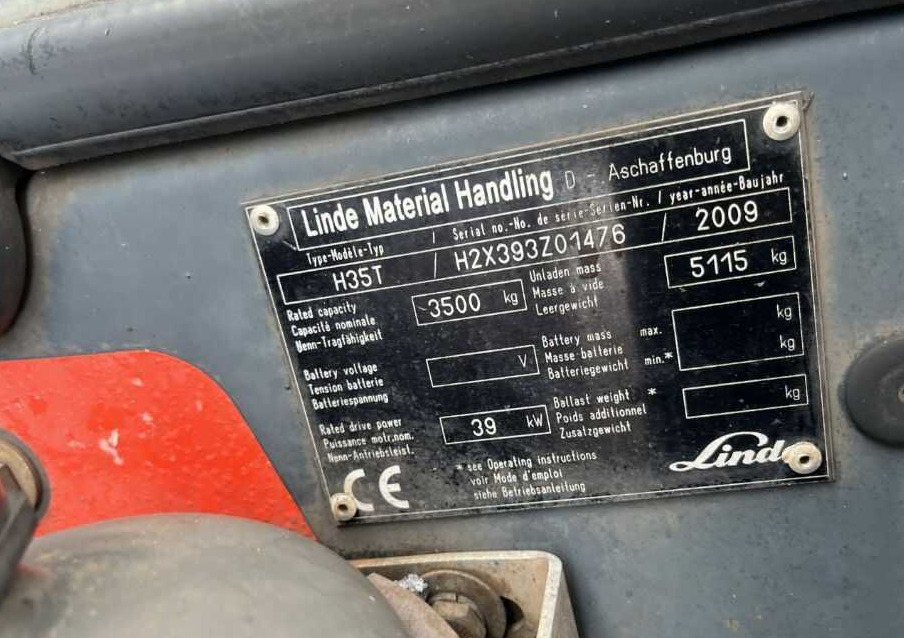 Linde H35T - Газокар: снимка 4 Linde H35T - Газокар: снимка 4