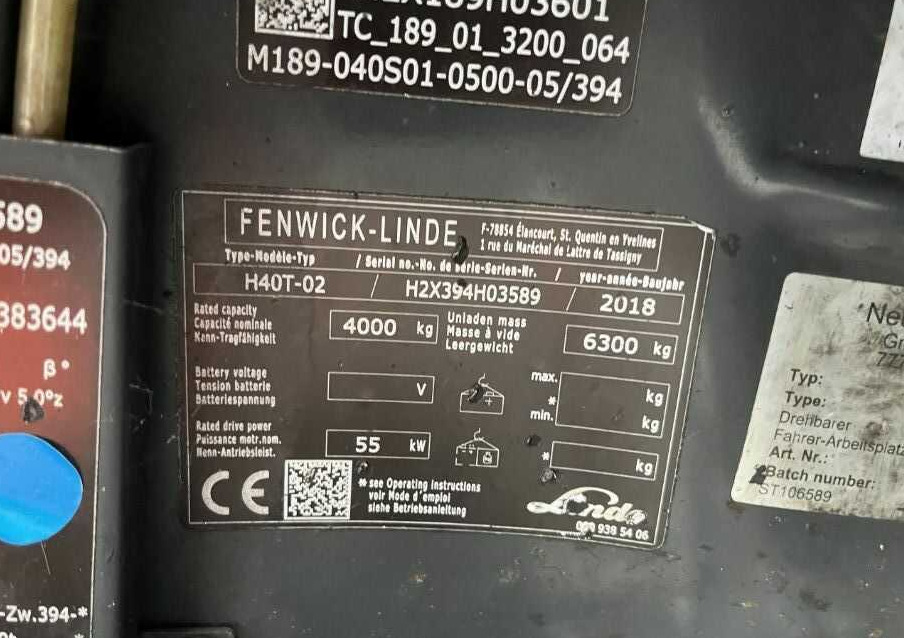 Linde H40T-02 - Газокар: снимка 4 Linde H40T-02 - Газокар: снимка 4