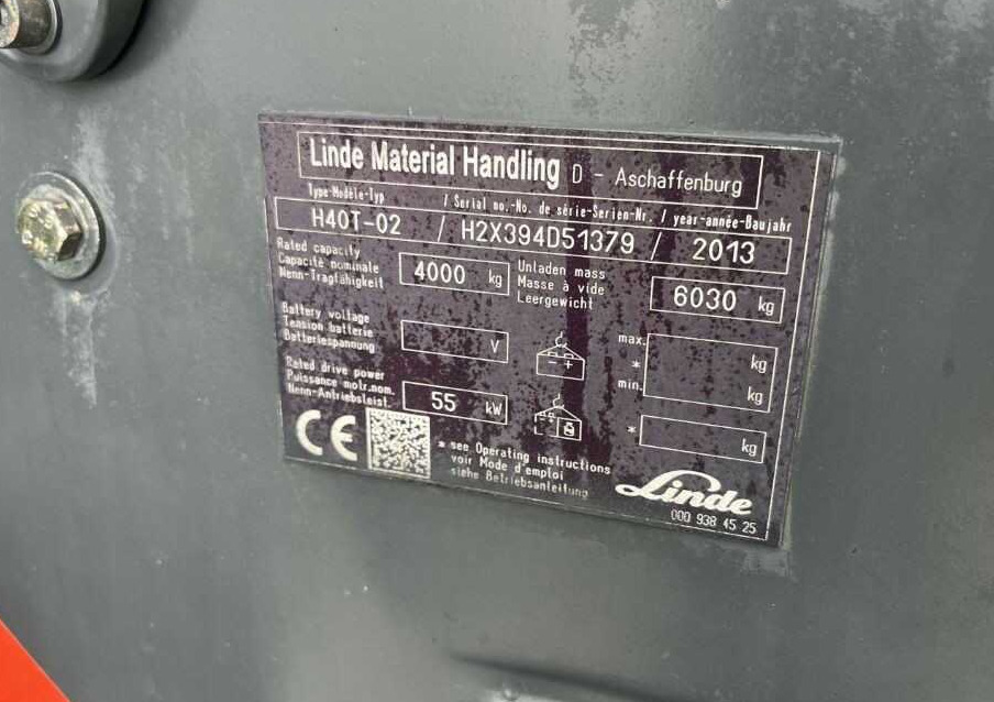 Linde H40T-02 - Газокар: снимка 4 Linde H40T-02 - Газокар: снимка 4