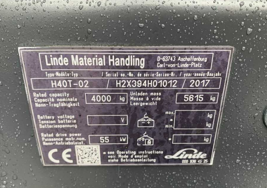 Linde H40T-02 - Газокар: снимка 4 Linde H40T-02 - Газокар: снимка 4