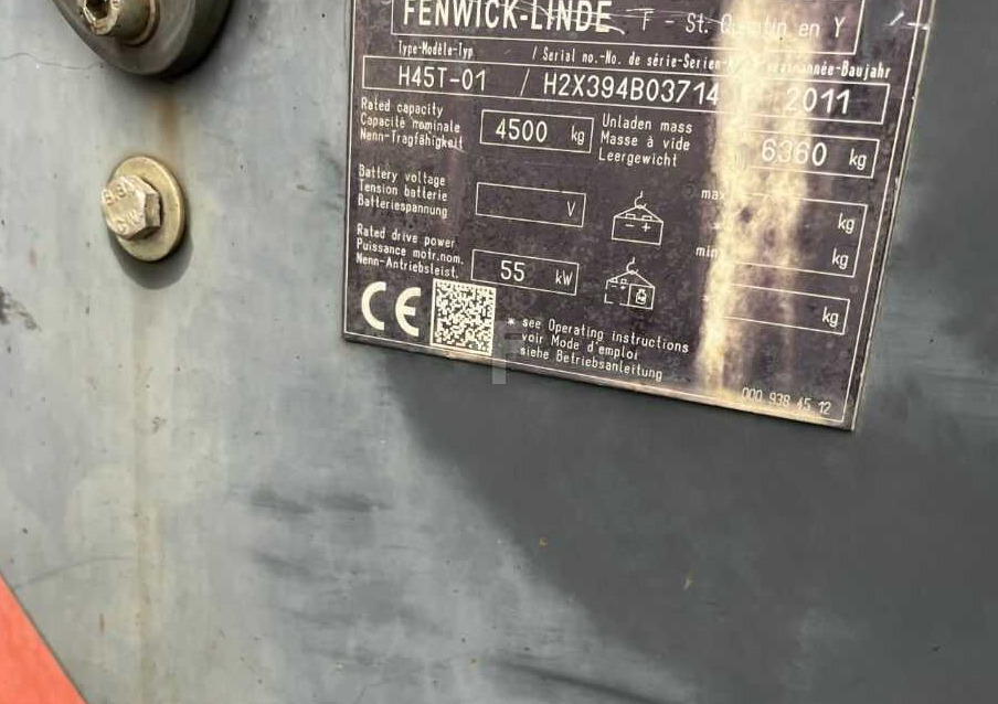 Linde H45T-01 - Газокар: снимка 4 Linde H45T-01 - Газокар: снимка 4