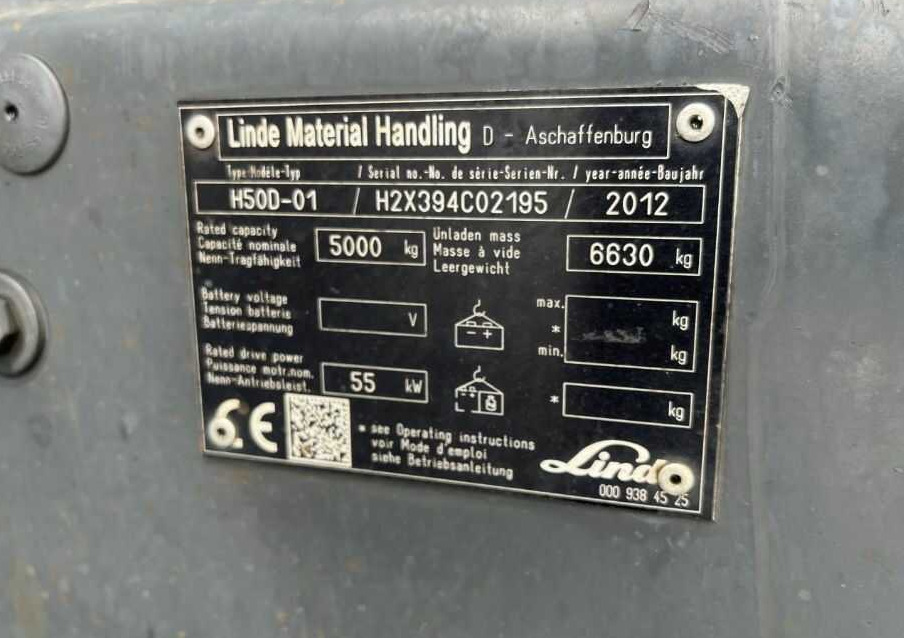 Linde H50D-01 - Дизелов мотокар: снимка 4 Linde H50D-01 - Дизелов мотокар: снимка 4