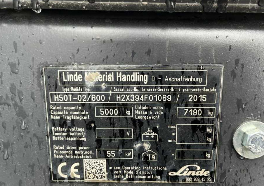 Linde H50T-02/600 - Газокар: снимка 2 Linde H50T-02/600 - Газокар: снимка 2