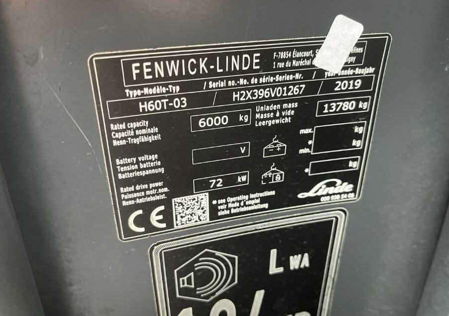 Linde H60T-03 - Газокар: снимка 4 Linde H60T-03 - Газокар: снимка 4