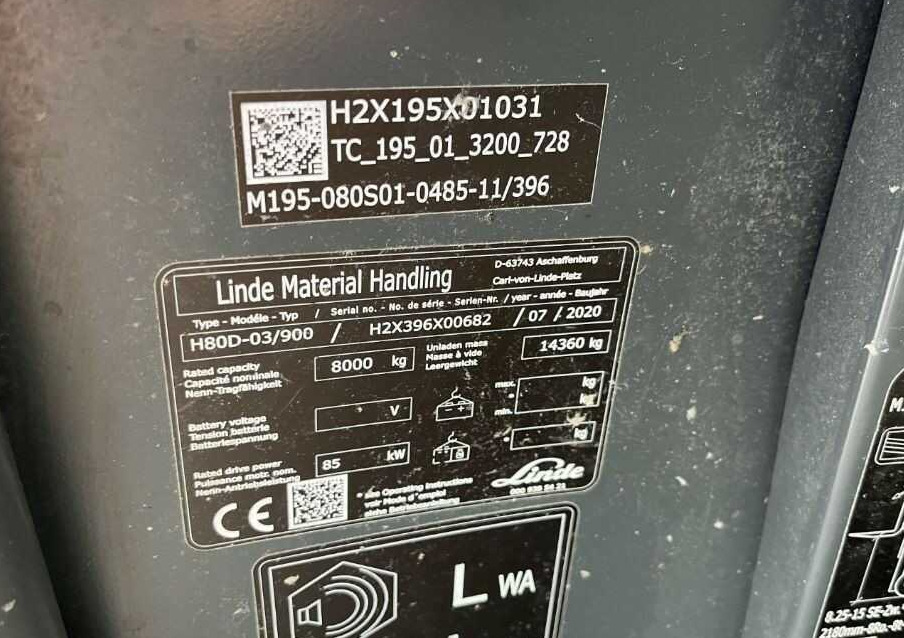 Linde H80D-03/900 - Дизелов мотокар: снимка 4 Linde H80D-03/900 - Дизелов мотокар: снимка 4