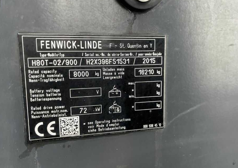 Linde H80T-02/900 - Газокар: снимка 4 Linde H80T-02/900 - Газокар: снимка 4