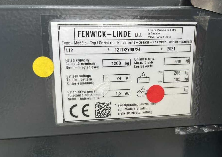 Linde L12 - Стакер: снимка 4 Linde L12 - Стакер: снимка 4