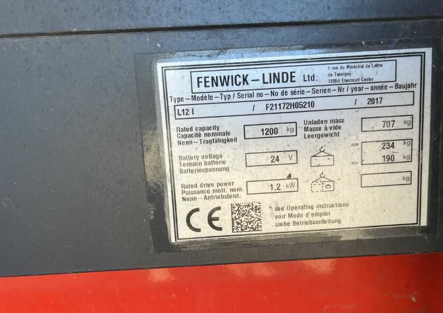 Linde L12L - Стакер: снимка 2 Linde L12L - Стакер: снимка 2