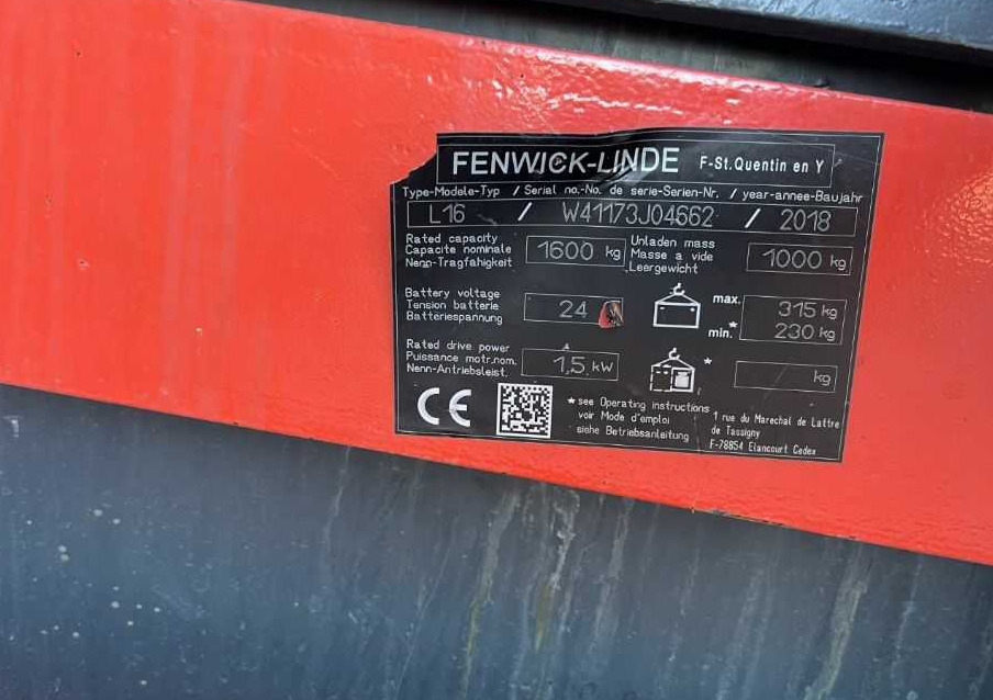 Linde L16 - Стакер: снимка 4 Linde L16 - Стакер: снимка 4