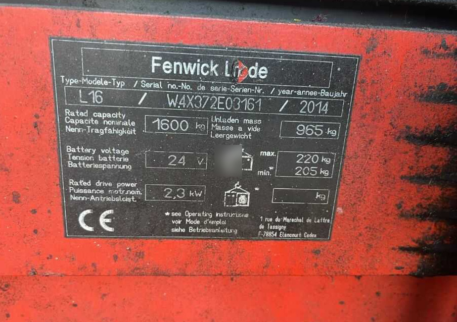 Linde L16 - Стакер: снимка 4 Linde L16 - Стакер: снимка 4