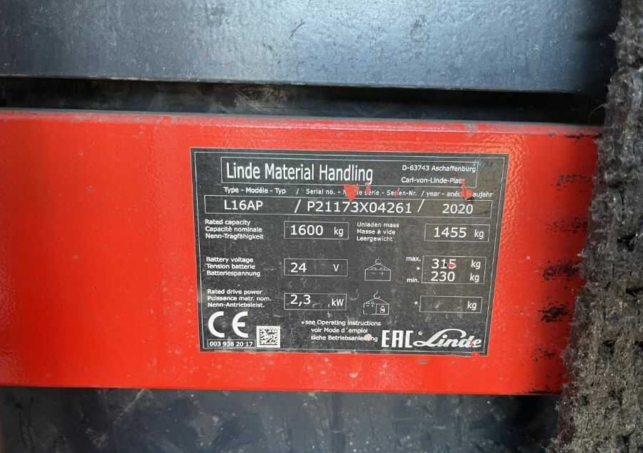 Linde L16AP - Стакер: снимка 1 Linde L16AP - Стакер: снимка 1