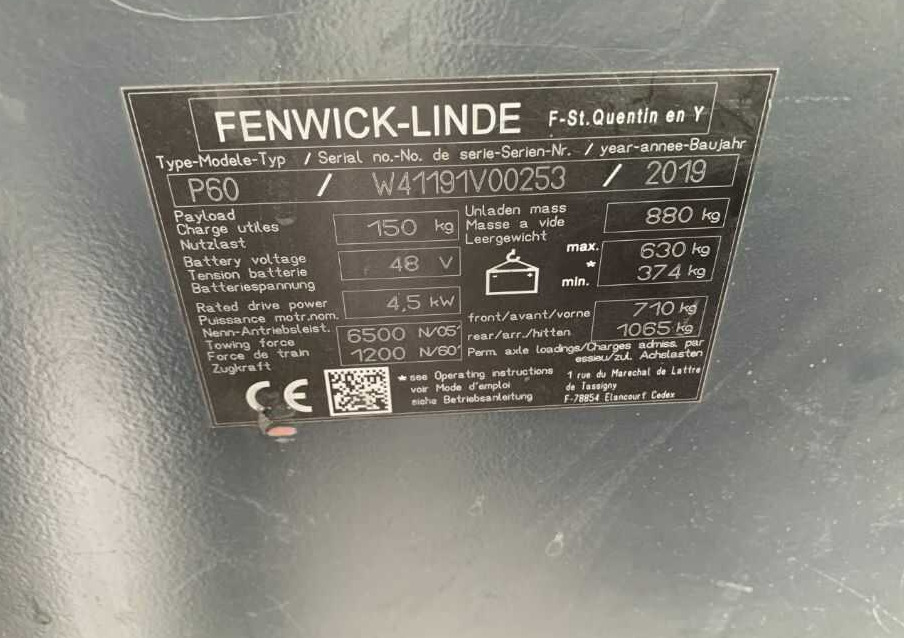 Linde P60 - Електрически влекач: снимка 5 Linde P60 - Електрически влекач: снимка 5