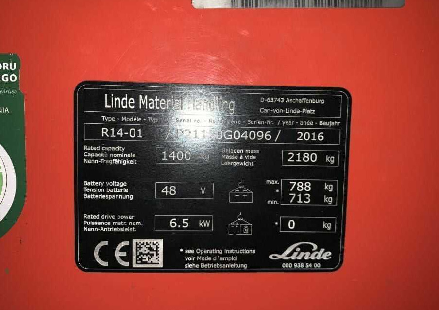 Linde R14-01 - Ричтрак: снимка 4 Linde R14-01 - Ричтрак: снимка 4