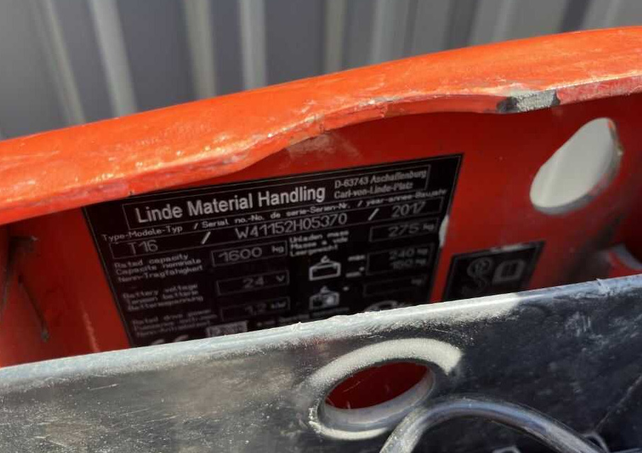 Linde T16 - Палетна количка: снимка 4 Linde T16 - Палетна количка: снимка 4