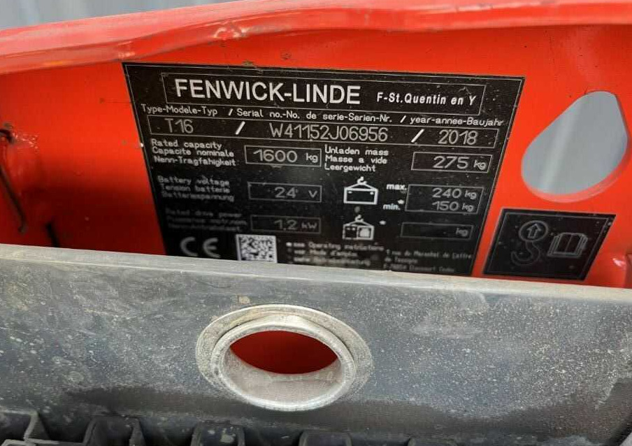 Linde T16 - Палетна количка: снимка 4 Linde T16 - Палетна количка: снимка 4
