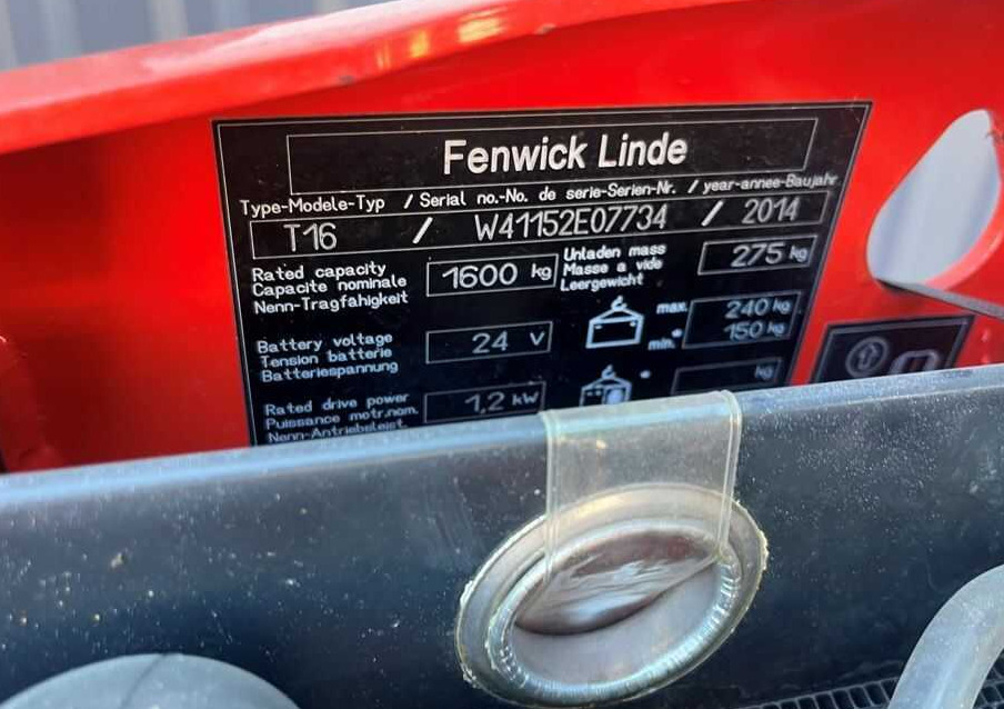 Linde T18 - Палетна количка: снимка 5 Linde T18 - Палетна количка: снимка 5