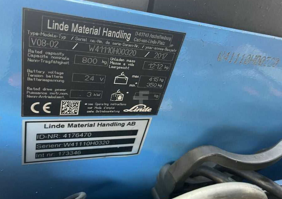 Linde V08-02 - Ордер пикър - комисионер: снимка 4 Linde V08-02 - Ордер пикър - комисионер: снимка 4