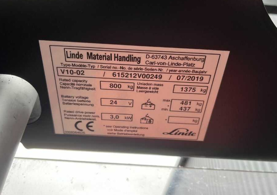 Linde V10-02 - Ордер пикър - комисионер: снимка 4 Linde V10-02 - Ордер пикър - комисионер: снимка 4