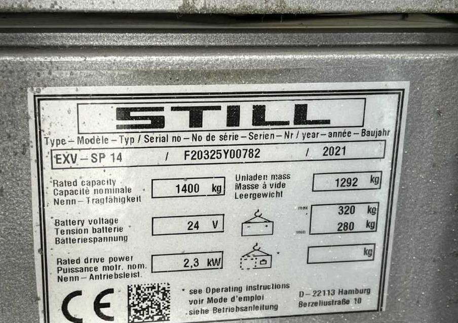 Still EXV-SP14 - Стакер: снимка 5 Still EXV-SP14 - Стакер: снимка 5