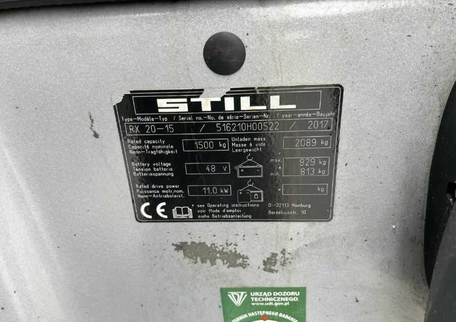 Still RX20-15 - Електрокар: снимка 4 Still RX20-15 - Електрокар: снимка 4