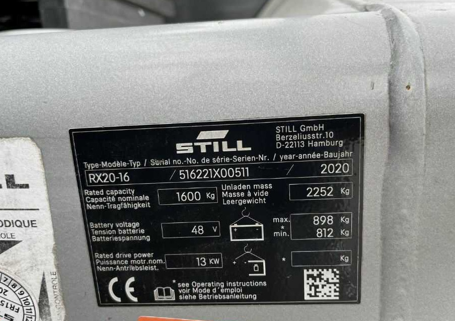 Still RX20-16 - Електрокар: снимка 4 Still RX20-16 - Електрокар: снимка 4