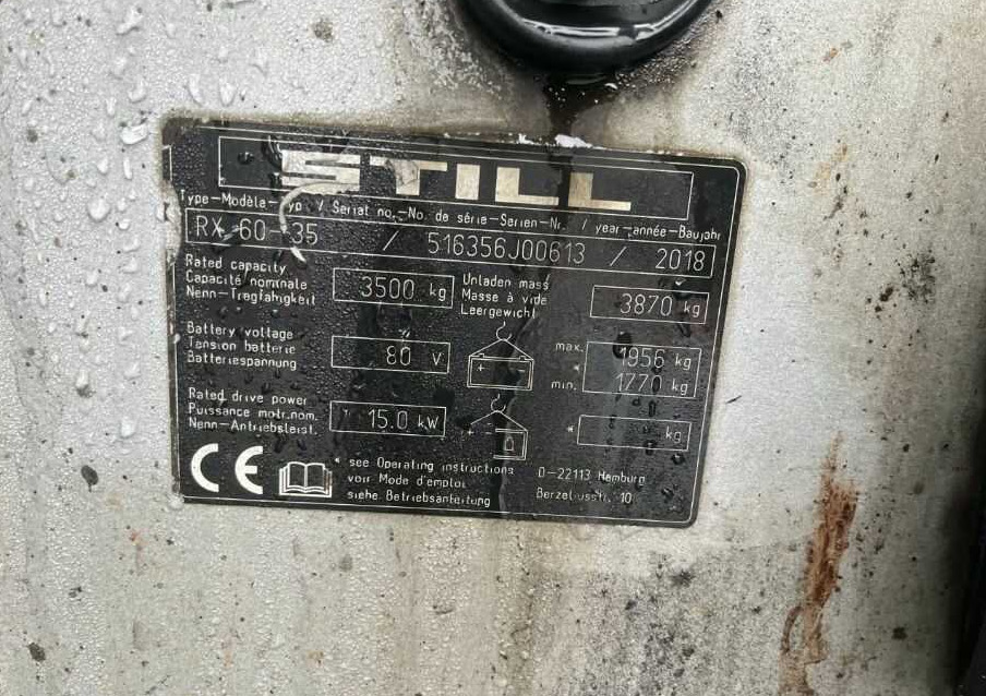 Still RX60-35 - Електрокар: снимка 4 Still RX60-35 - Електрокар: снимка 4