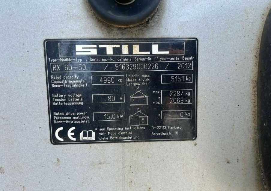 Still RX60-50 - Електрокар: снимка 4 Still RX60-50 - Електрокар: снимка 4