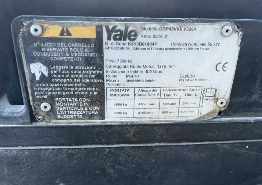 Yale GDP45 - Дизелов мотокар: снимка 4 Yale GDP45 - Дизелов мотокар: снимка 4