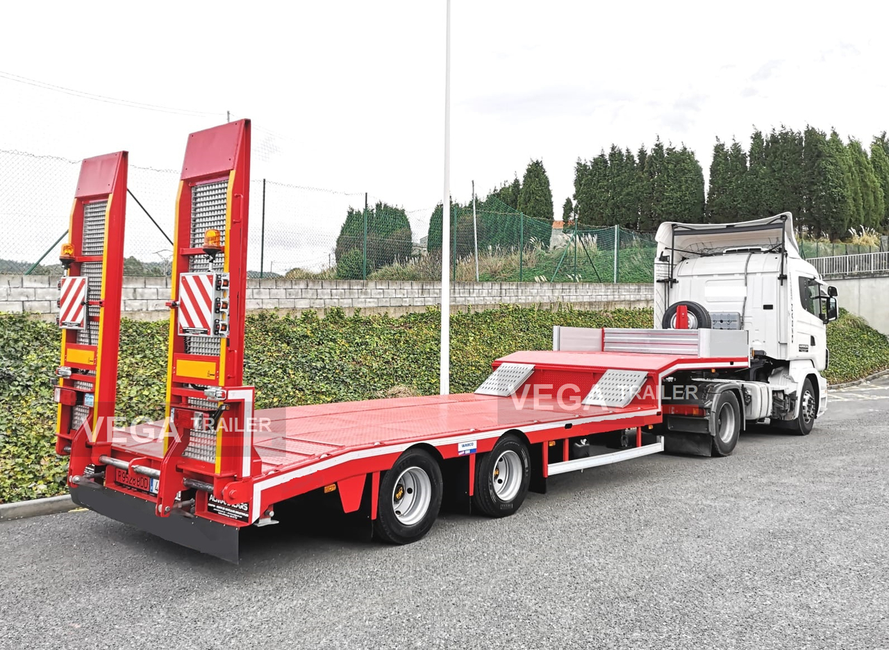 Нискорамна площадка полуремарке За превоз на тежка техника 2 Axle Lowloader: снимка 8