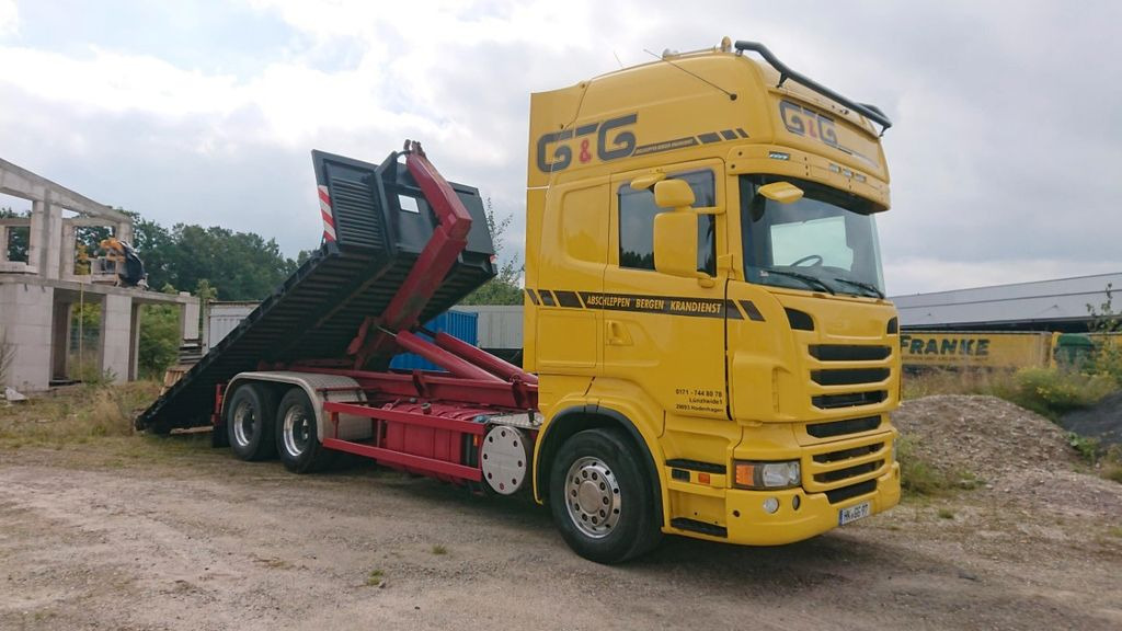 Scania R 730 Abroller voll Luft Scania R 730 Abroller voll Luft - Мултилифт с кука камион: снимка 4 Scania R 730 Abroller voll Luft Scania R 730 Abroller voll Luft - Мултилифт с кука камион: снимка 4