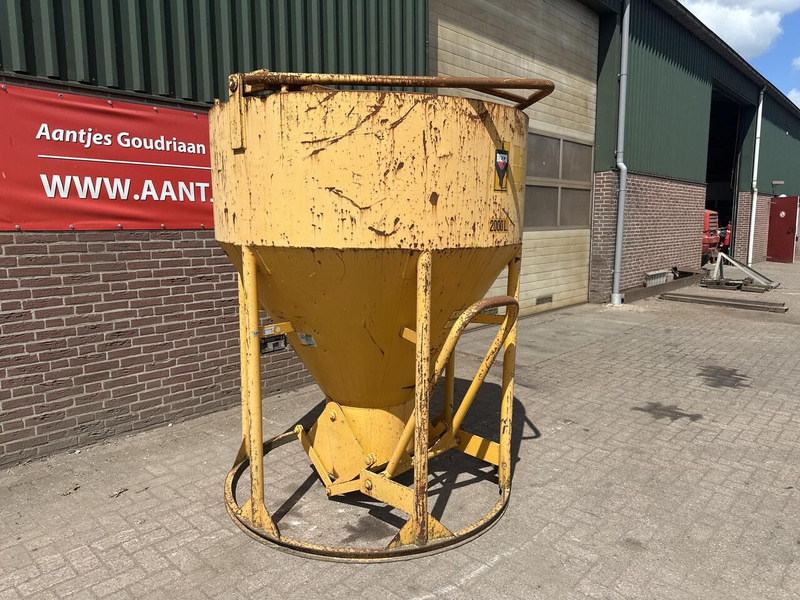 Betonstortkubel staand rond onderlosser - Gebruikt - Кофа за Строителна техника: снимка 3 Betonstortkubel staand rond onderlosser - Gebruikt - Кофа за Строителна техника: снимка 3