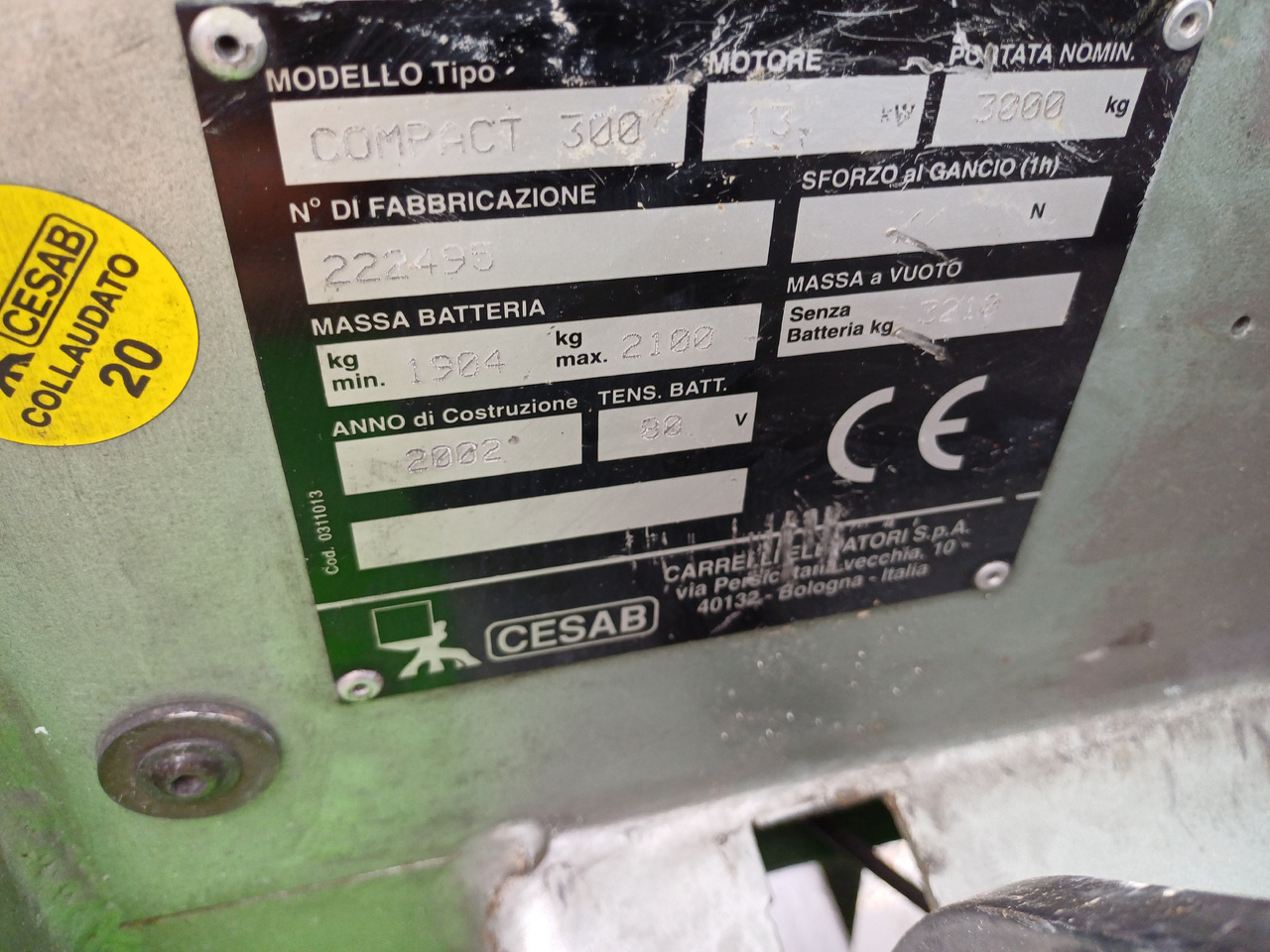 CESAB Compact 300 - Електрокар: снимка 5 CESAB Compact 300 - Електрокар: снимка 5