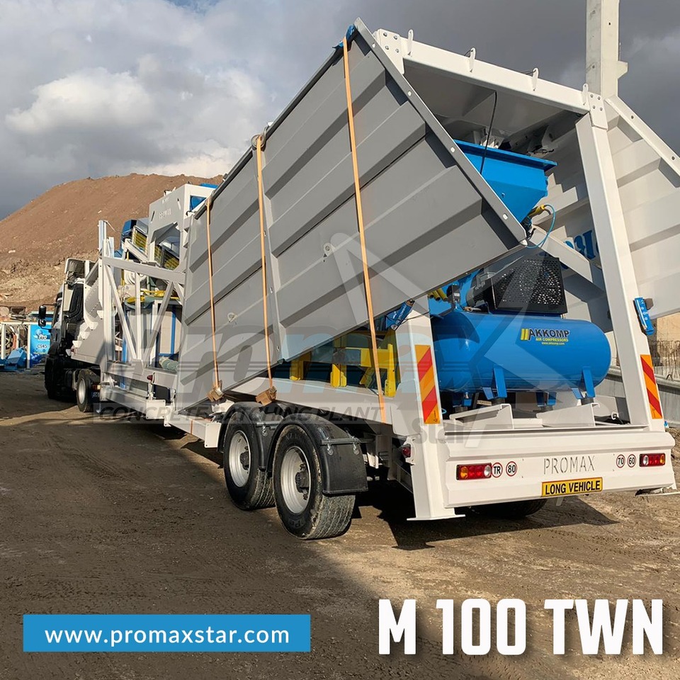 PROMAX MOBILE CONCRETE BATCHING PLANT M100-TWN (100m3/h) - Бетонов възел: снимка 4 PROMAX MOBILE CONCRETE BATCHING PLANT M100-TWN (100m3/h) - Бетонов възел: снимка 4