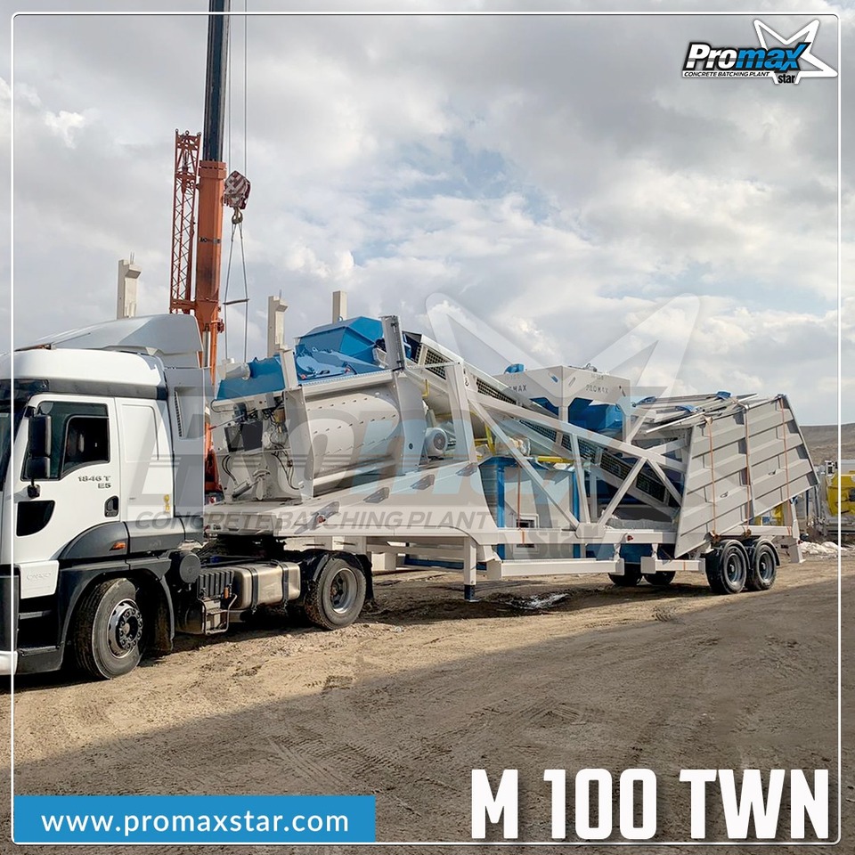 PROMAX MOBILE CONCRETE BATCHING PLANT M100-TWN (100m3/h) - Бетонов възел: снимка 5 PROMAX MOBILE CONCRETE BATCHING PLANT M100-TWN (100m3/h) - Бетонов възел: снимка 5