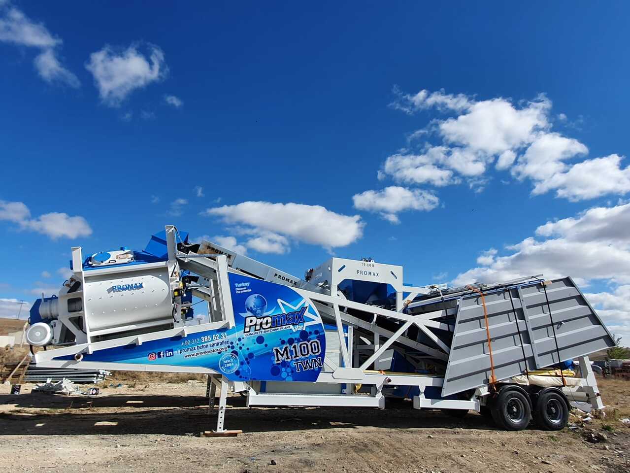 PROMAX MOBILE CONCRETE BATCHING PLANT M100-TWN (100m3/h) - Бетонов възел: снимка 3 PROMAX MOBILE CONCRETE BATCHING PLANT M100-TWN (100m3/h) - Бетонов възел: снимка 3
