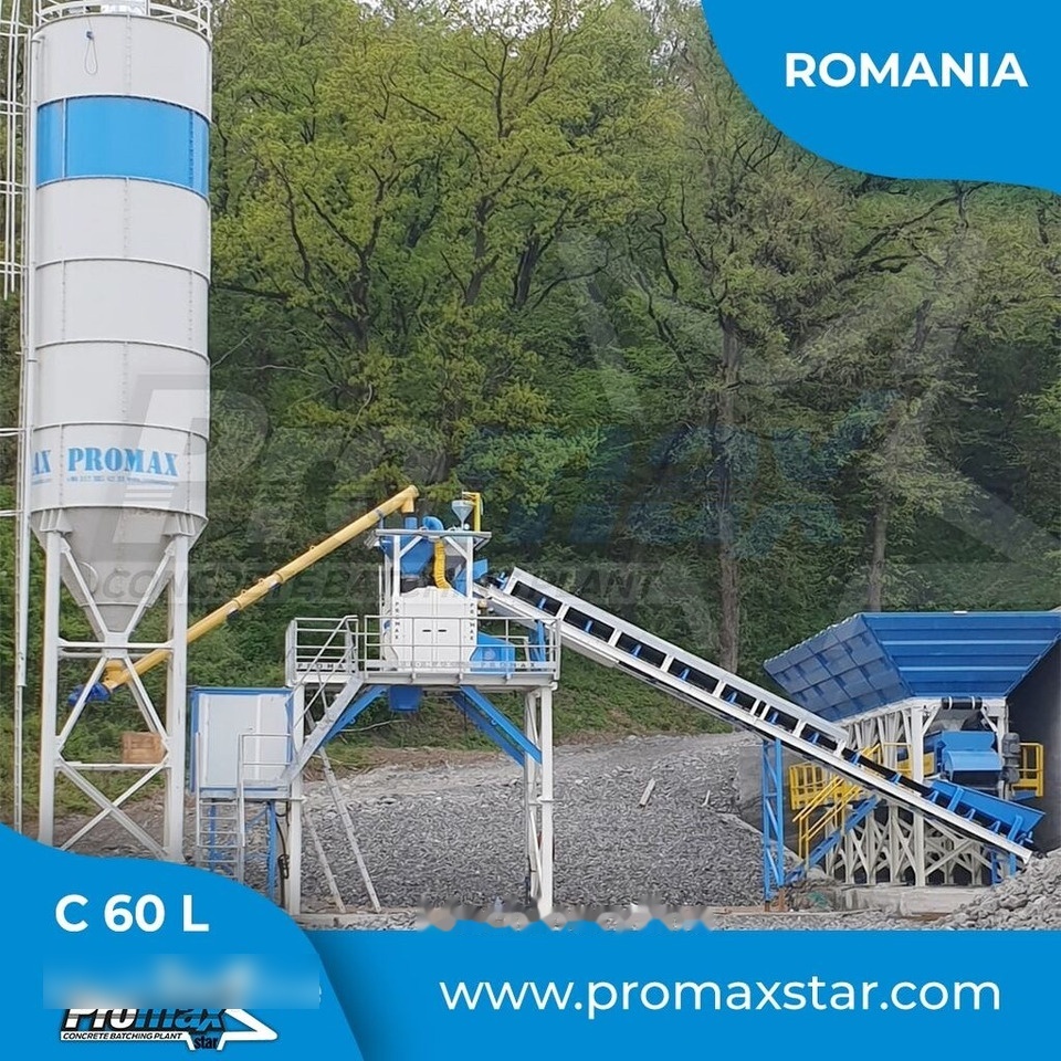 Нови Бетонов възел Promax Compact Concrete Batching Plant PROMAX C60-SNG LINE (60m³/h): снимка 9