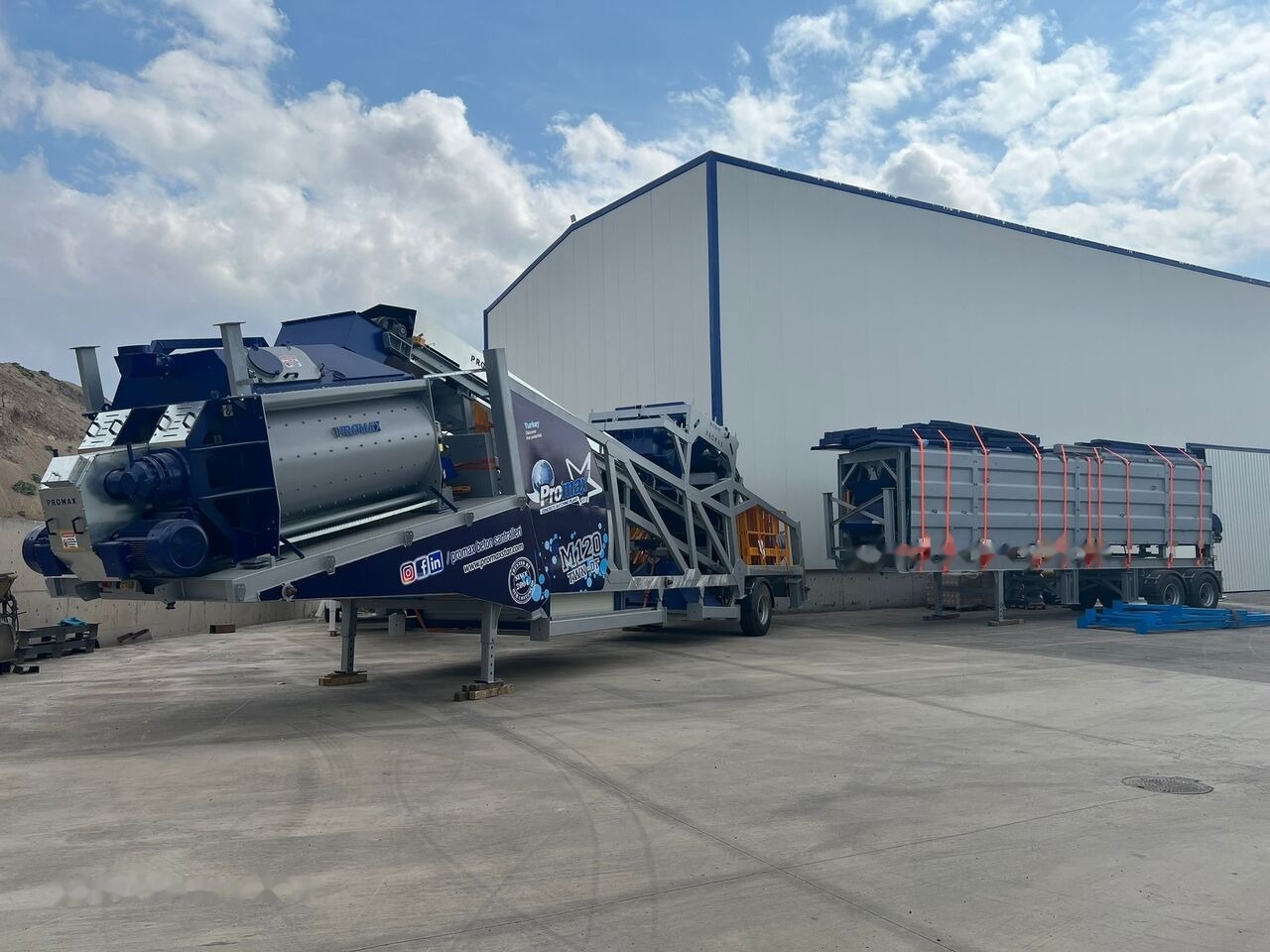 Promax Mobile Concrete Batching Plant PROMAX M120-TWN DT (120m³/h) - Бетонов възел: снимка 1 Promax Mobile Concrete Batching Plant PROMAX M120-TWN DT (120m³/h) - Бетонов възел: снимка 1
