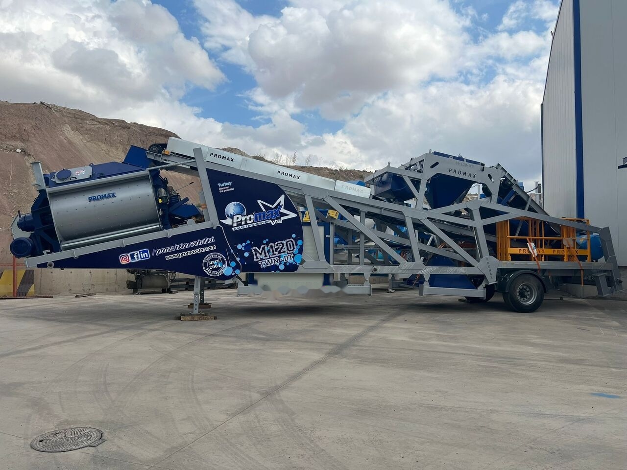 Promax Mobile Concrete Batching Plant PROMAX M120-TWN DT (120m³/h) - Бетонов възел: снимка 3 Promax Mobile Concrete Batching Plant PROMAX M120-TWN DT (120m³/h) - Бетонов възел: снимка 3