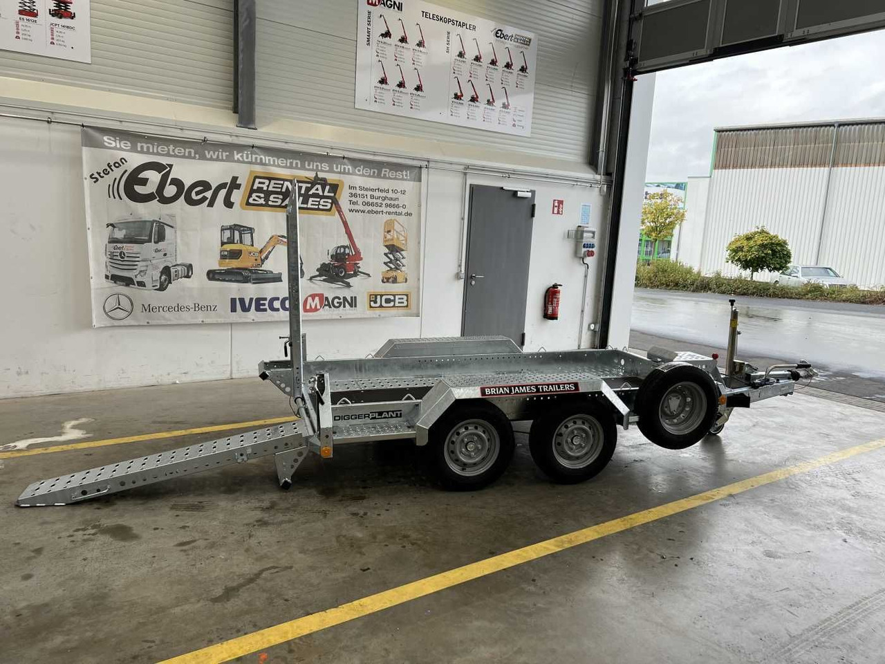 Нискорамна площадка ремарке Brian James Cargo Digger Plant 2 / Länge: 2.800mm / 2.700kg: снимка 6