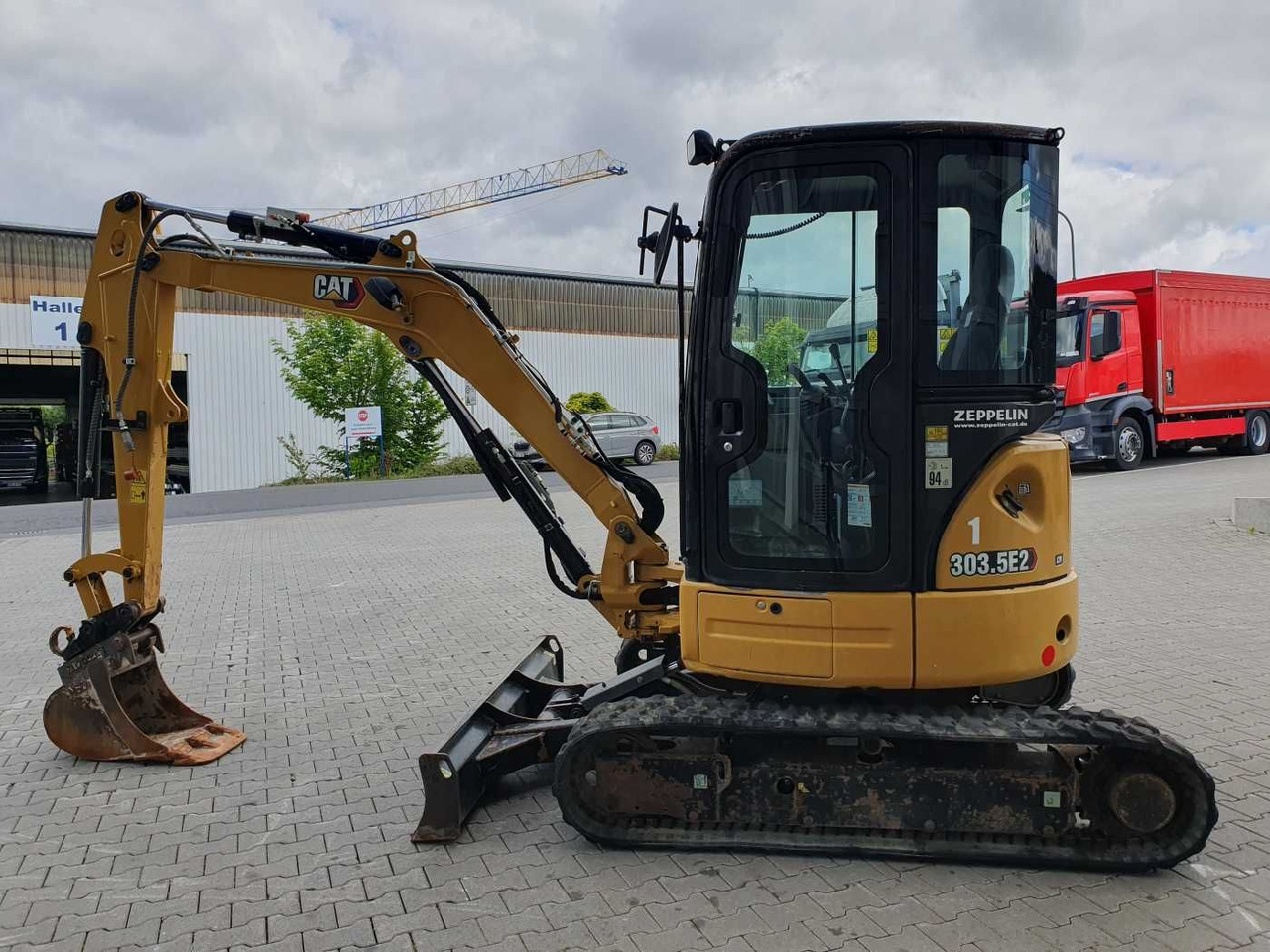Мини багер CAT 303.5E2CR / nur 2.107h! / 1x Tieflöffel / 2021: снимка 6