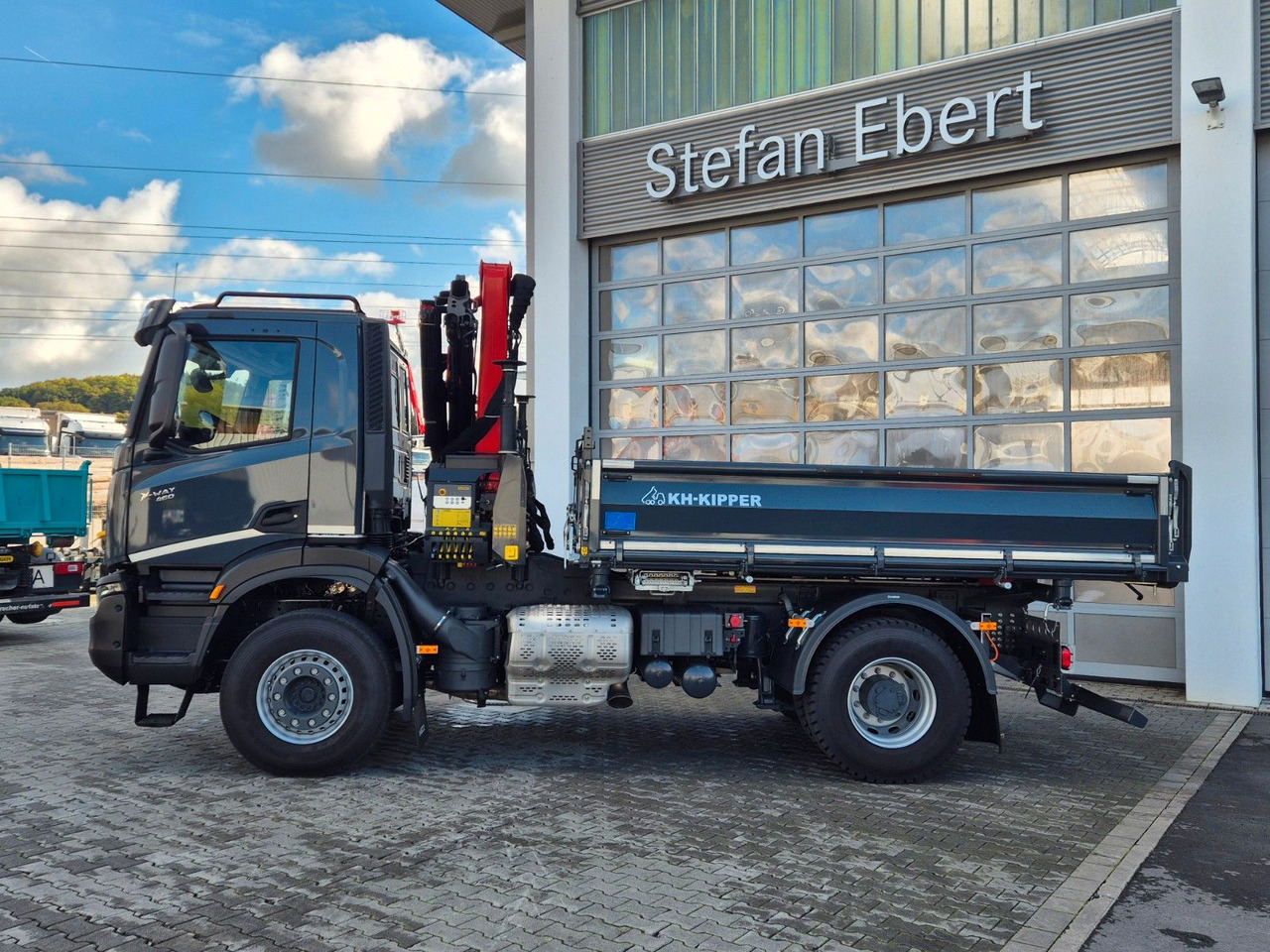 Самосвал камион, Камион с кран Iveco AD200X46/P HR OFF Palfinger PK 12.501 Funk AHK: снимка 7