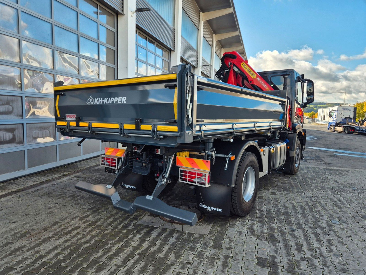 Самосвал камион, Камион с кран Iveco AD200X46/P HR OFF Palfinger PK 12.501 Funk AHK: снимка 13