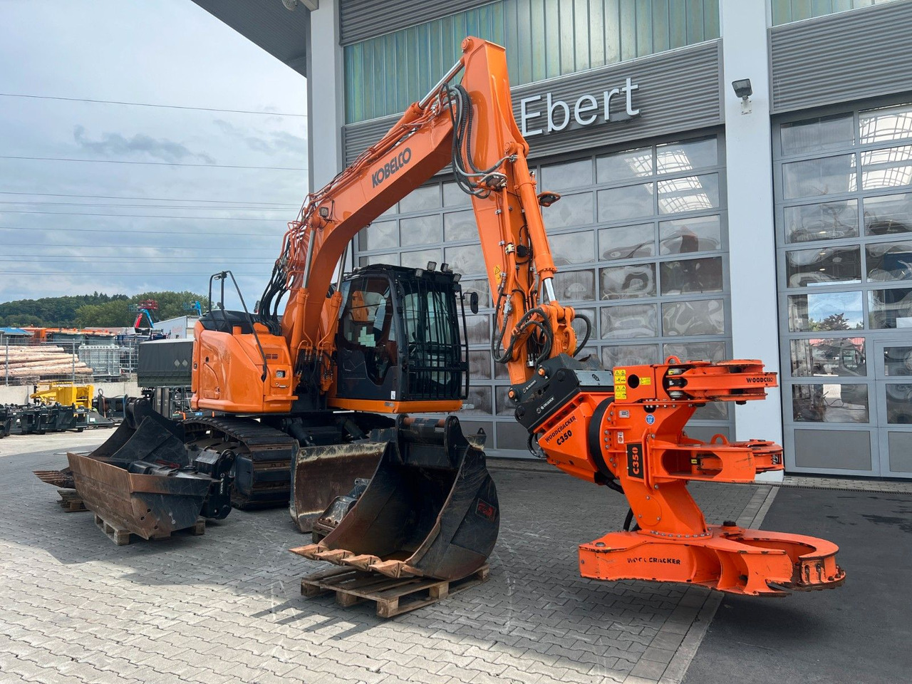 Kobelco ED160 BR-7 / nur 999h! / Woodcracker Löffelpaket - Верижен багер: снимка 2 Kobelco ED160 BR-7 / nur 999h! / Woodcracker Löffelpaket - Верижен багер: снимка 2