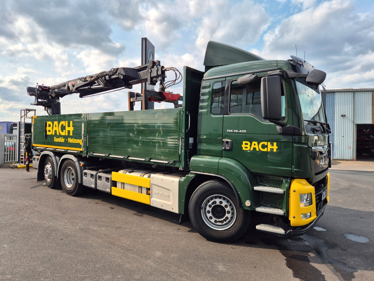 MAN TGS 26.420 6x2-4 LL Hiab 177K PRO 2 Stück - Бордови камион, Камион с кран: снимка 4 MAN TGS 26.420 6x2-4 LL Hiab 177K PRO 2 Stück - Бордови камион, Камион с кран: снимка 4