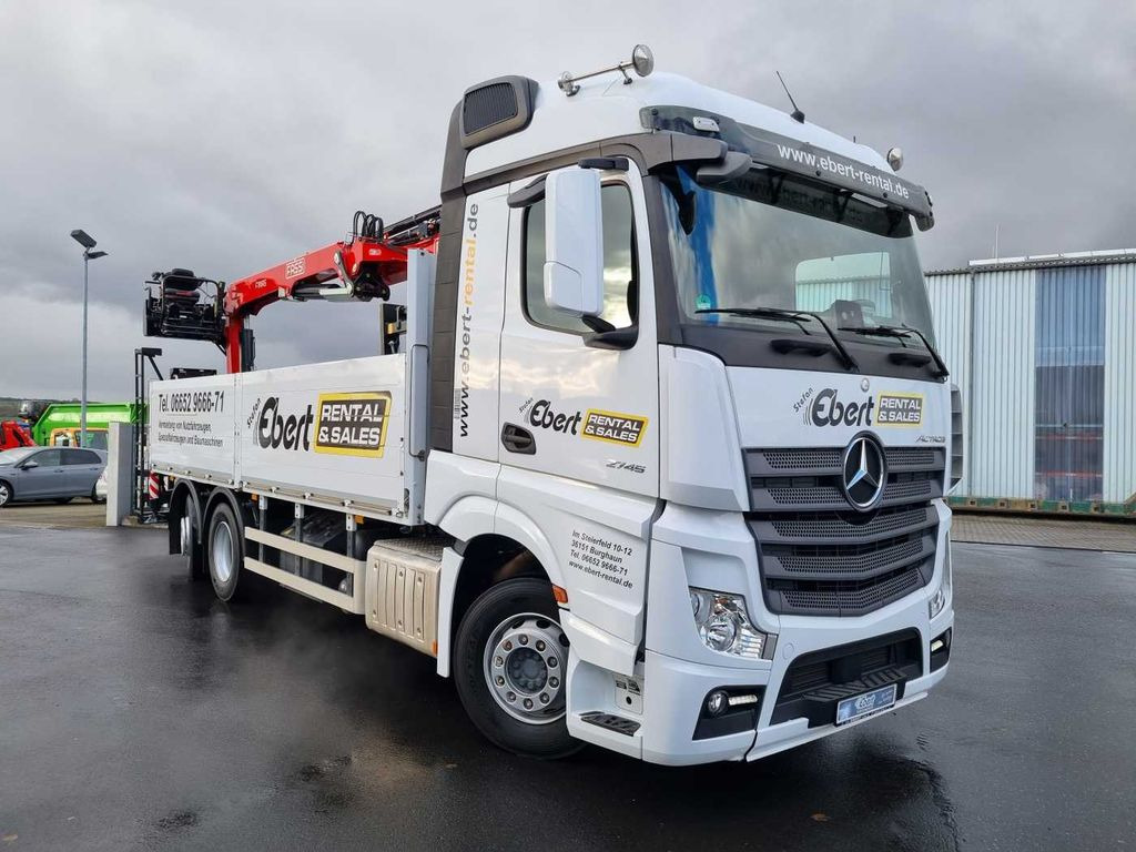Mercedes-Benz Actros 2745 L 6x2 Baustoffpritsche+Kran Retarder - Камион с кран, Бордови камион: снимка 3 Mercedes-Benz Actros 2745 L 6x2 Baustoffpritsche+Kran Retarder - Камион с кран, Бордови камион: снимка 3