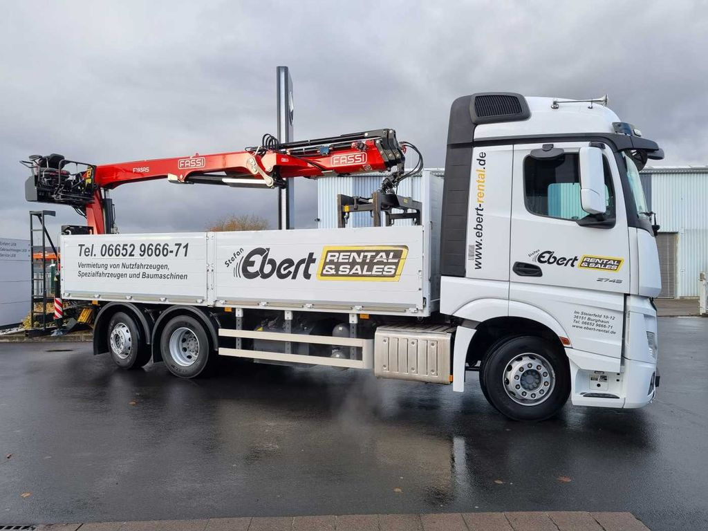 Mercedes-Benz Actros 2745 L 6x2 Baustoffpritsche+Kran Retarder - Камион с кран, Бордови камион: снимка 5 Mercedes-Benz Actros 2745 L 6x2 Baustoffpritsche+Kran Retarder - Камион с кран, Бордови камион: снимка 5