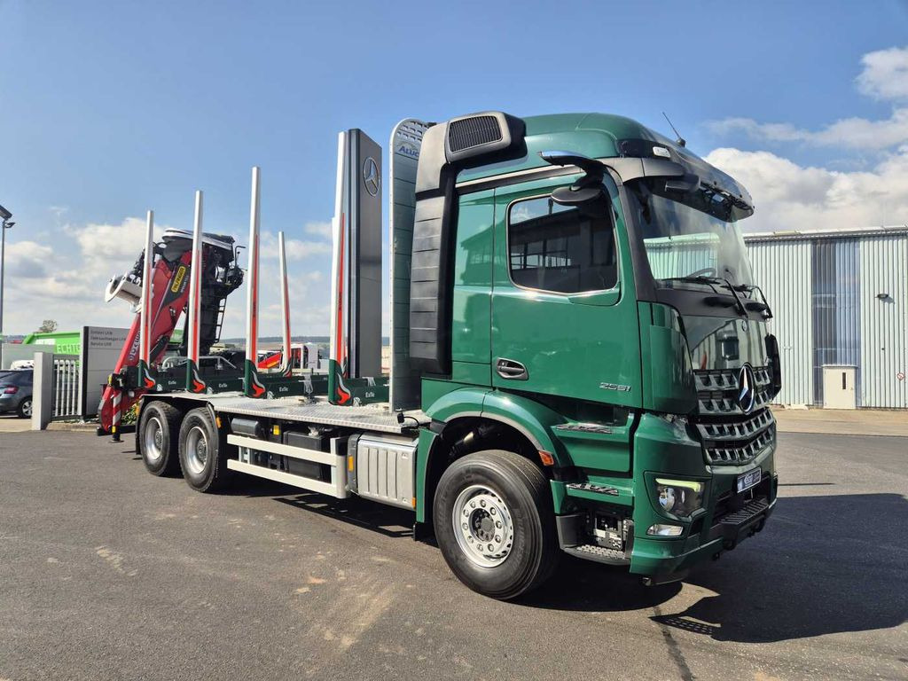 Mercedes-Benz Arocs 2651 L 6x4 Kran Epsilon TZ 12-86 Retarder - Камион за дърва, Камион с кран: снимка 2 Mercedes-Benz Arocs 2651 L 6x4 Kran Epsilon TZ 12-86 Retarder - Камион за дърва, Камион с кран: снимка 2