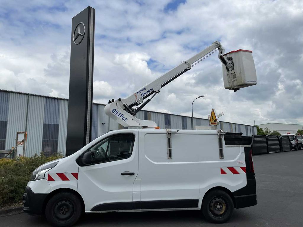 Автовишка, Лекотоварен автомобил Renault Trafic dCi 120 L1H1 / France Elavateur 091F 9m: снимка 9