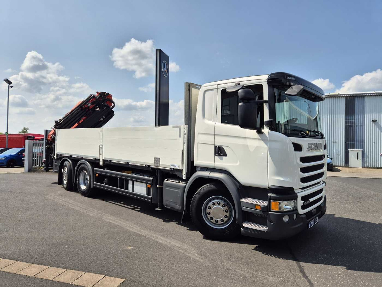 Scania G410 LB6x2*4HNB Palfinger PK 34002-SH E+JIB - Камион с брезент, Камион с кран: снимка 3 Scania G410 LB6x2*4HNB Palfinger PK 34002-SH E+JIB - Камион с брезент, Камион с кран: снимка 3