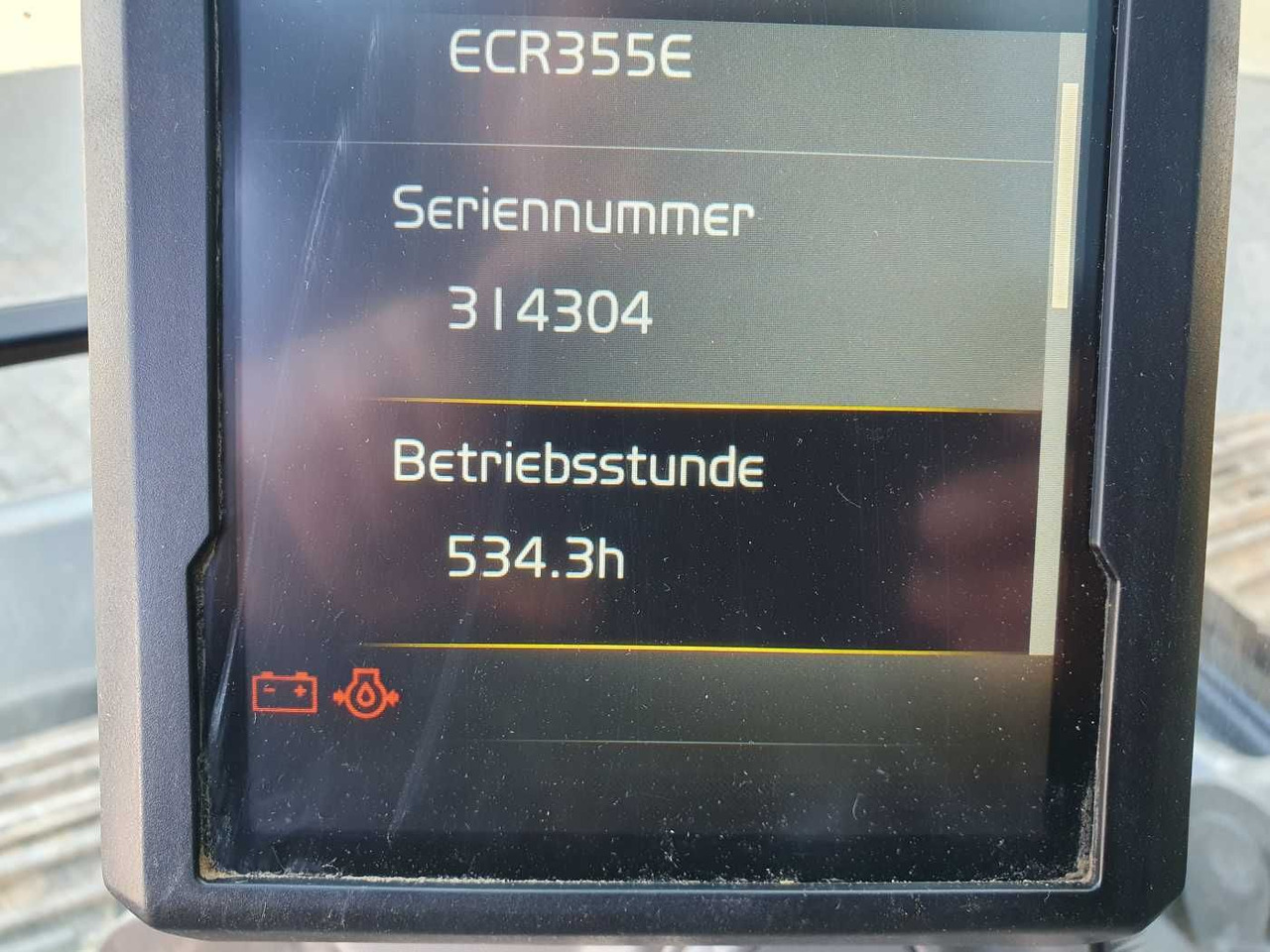 Верижен багер Volvo ECR 355E NL / nur 534h! / HS25 / Schild / 1x TL: снимка 14